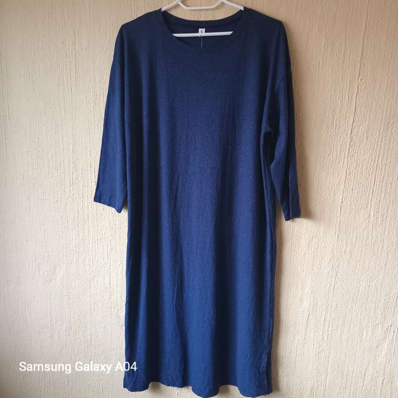Blue midi dress