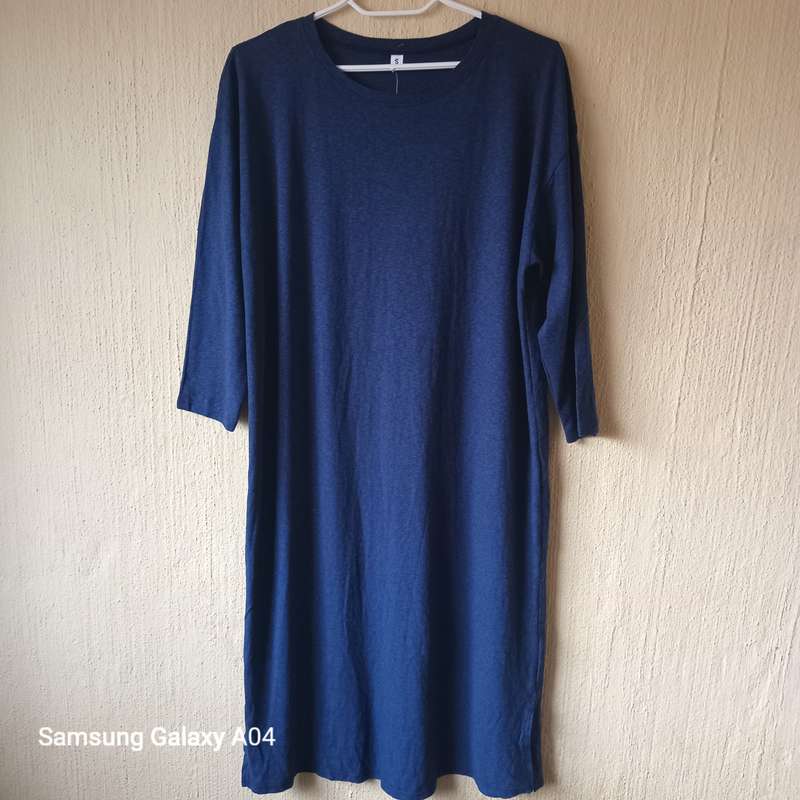 Blue midi dress