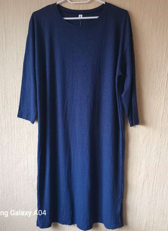 Blue midi dress