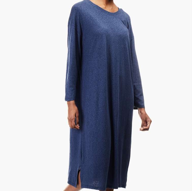 Blue midi dress