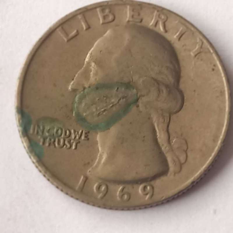 1969 USA QUARTER DOLLAR