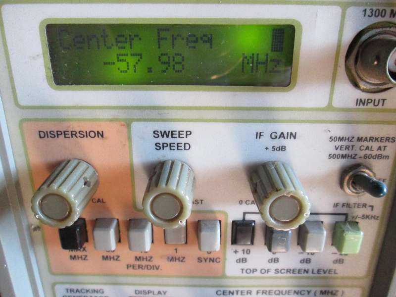 ITC 1300MHz SPECTRUM ANALYSER MODEL SA1300