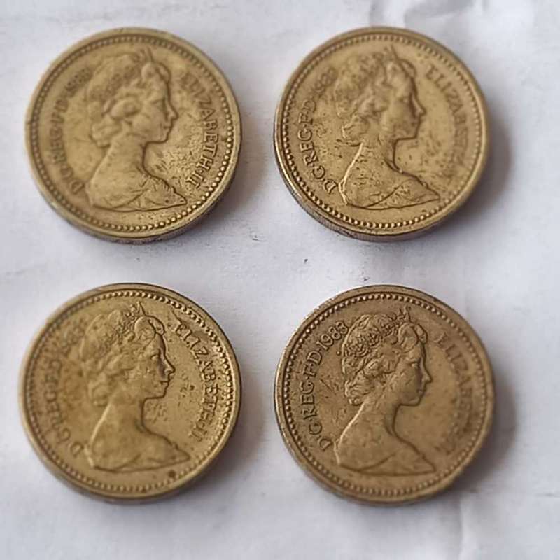 1983 GB POUNDS X 4 FOR ONE BID