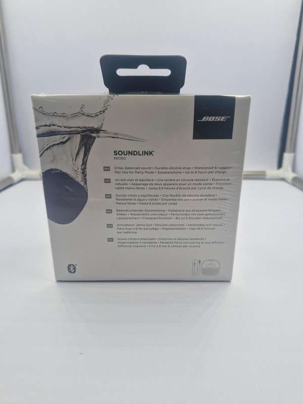 Bose - SoundLink Micro Portable Bluetooth Speaker with Waterproof Design - Stone Blue