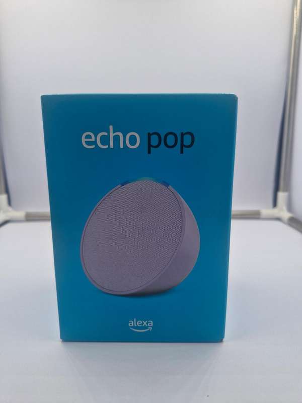 Amazon Echo Pop compact Wi-Fi and Bluetooth smart speaker with Alexa - Lavender Bloom