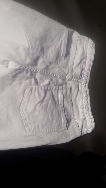 The Skinny 7 /8 High Rise Womens / Teens White Jeans