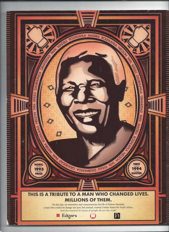 `Drum` magazine. Special Issue. Mandela. Man of History. Tribute to SA's Greatest Son
