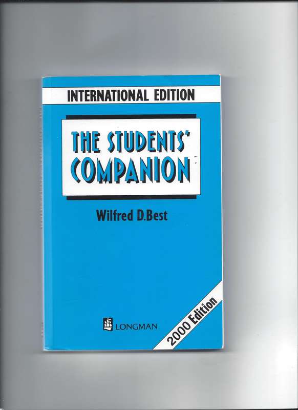 Student's Companion Paperback by Wilfred Best (Author) Part almanac, part dictionary, Abbreviations