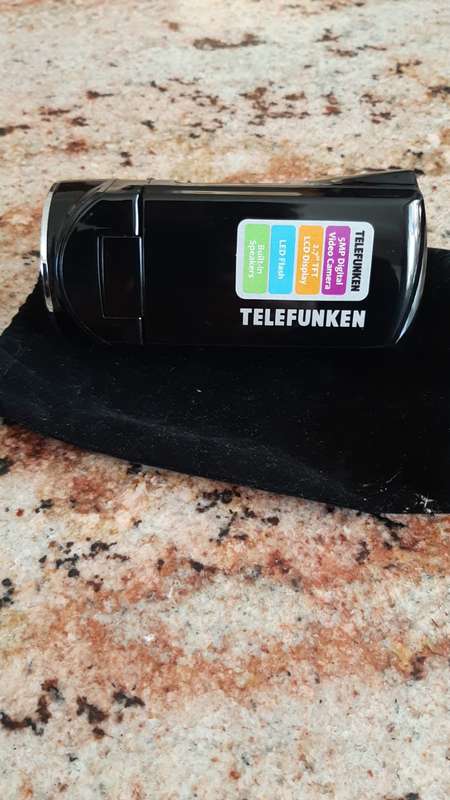 Telefunken Tvc-500 Digital Camcorder SD card & Velvet Bag included