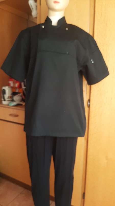 Size M Chefs Works Black Chefs Top Unisex Top Work Clothing