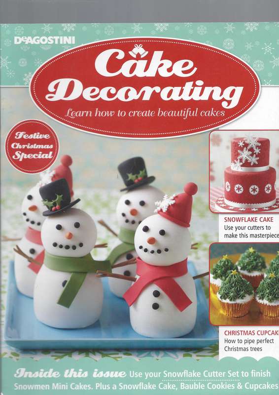 DeAgostini Cake Decoration books Learn How To Decorate Special Occasions Cake small cookies & sweets