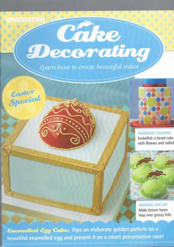 DeAgostini Cake Decoration books Learn How To Decorate Special Occasions Cake small cookies & sweets