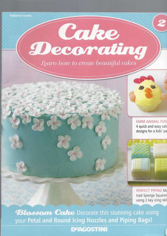 DeAgostini Cake Decoration books Learn How To Decorate Special Occasions Cake small cookies & sweets