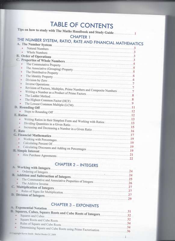 Maths Handbook & Study Guide - Kevin Smith (Maths made easy Grade 8) Excellent condition as new