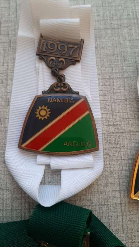 Collectable Medals Namibia- Angling Fresh Water 3x 1997 & 1x 98