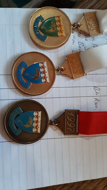 Collectable Medals South African - SAVHV - SAFAA  S.A. Angling Fresh Water 1996 & 97