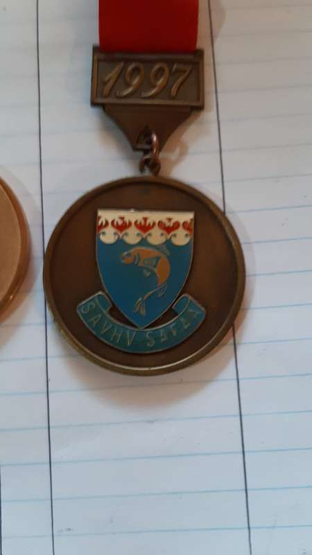 Collectable Medals South African - SAVHV - SAFAA  S.A. Angling Fresh Water 1996 & 97