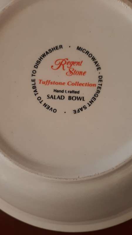 Garden Salad Regent Stone Tuffstone Collection Hand Crafted Rare in SA +- 28.5cm Width- Ceramic