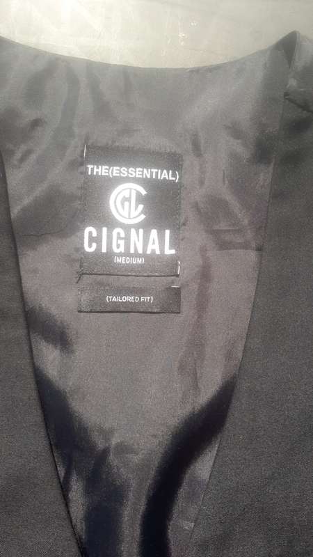 Men's / Boys / Teens Size M Cignal Waistcoat / Vest Solid Color Black