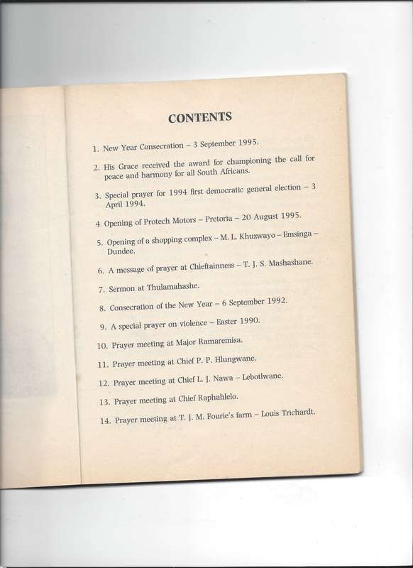 Wisdom -His Grace the Right Reverend Bishop B.E. Lekganyane - ZCC - Paperback (Signed?) Collectable