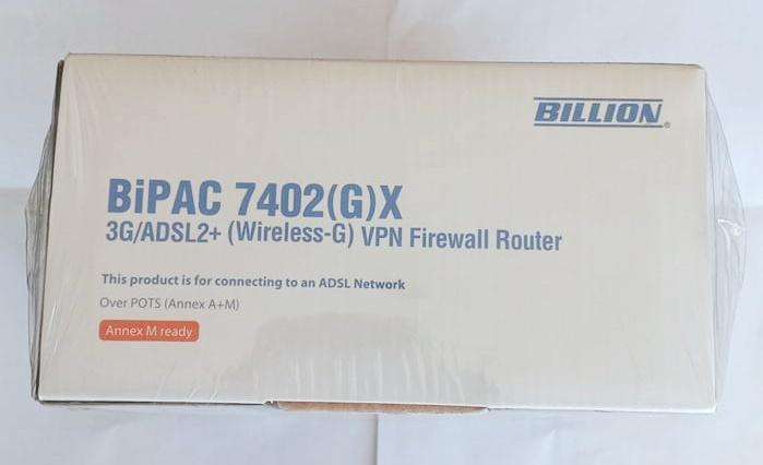 billion BIPAC 7402(G)X 3G/ADSL2+(Wireless-G) VPN Firewall Router