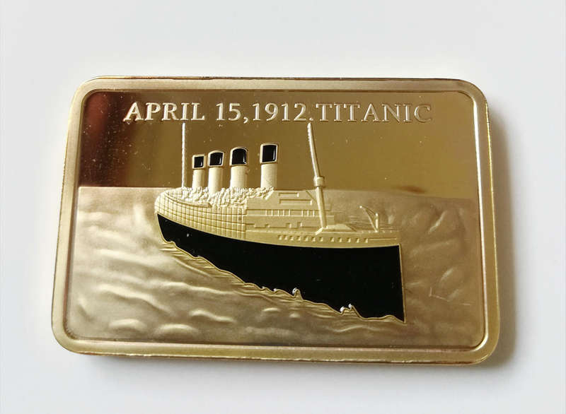 Titanic In memory  1OZ .999 fine gold Clad
