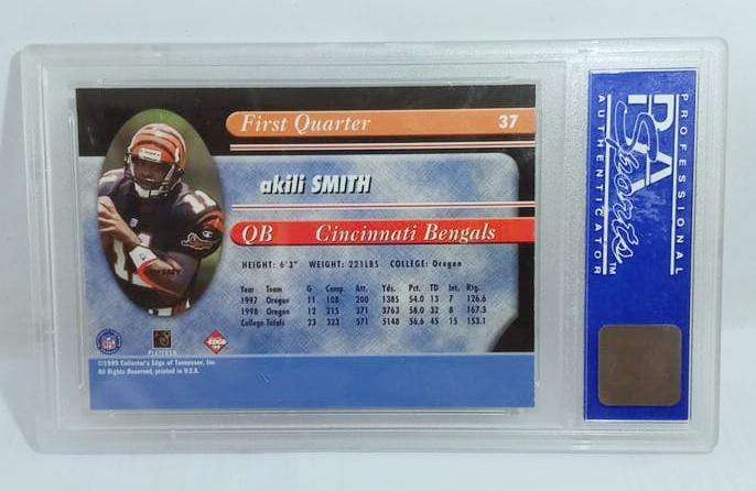 1999 Collectors Edge Odyssey Akili Smith RC #37 - PSA 9 MINT CINCINNATI BENGALS