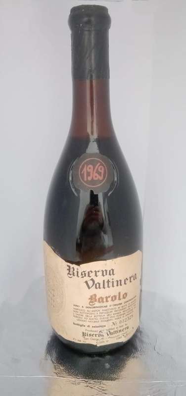 Biseroa Valtinera Barolo 1969 Wine Bottle