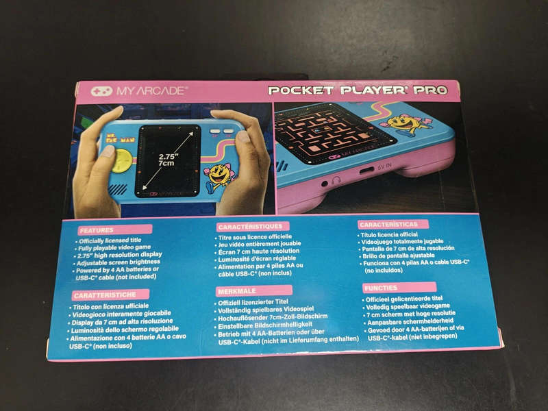 My Arcade Ms. Pac-Man Pocket Player Pro Handheld Portable Gaming System