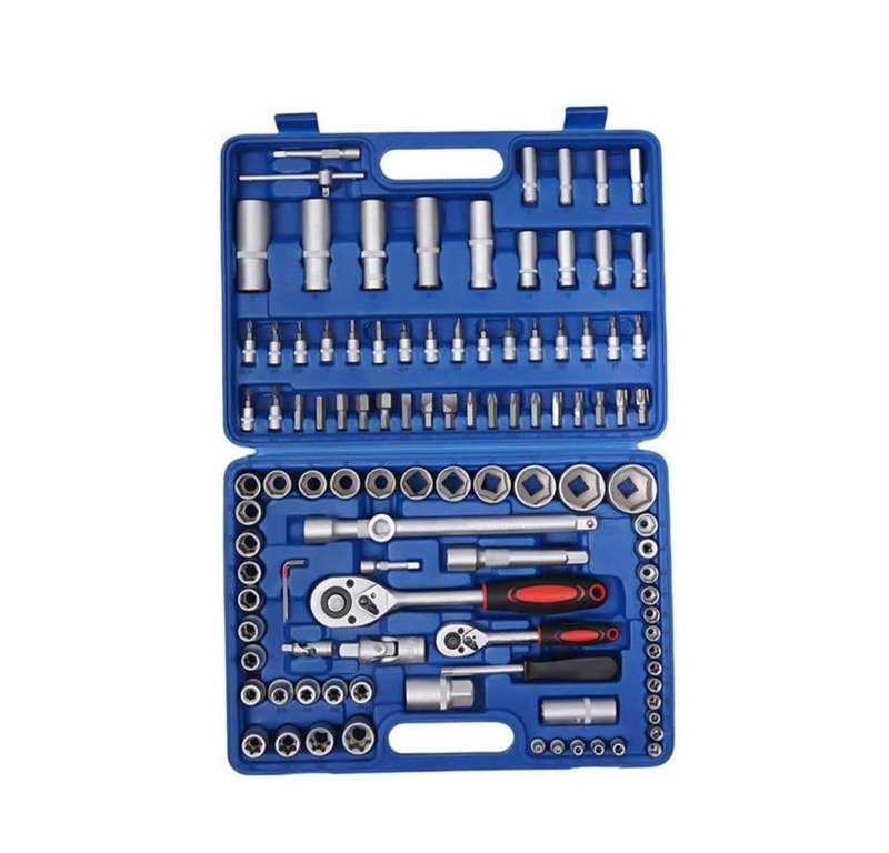 108-Piece Socket Wrench And Metric Tool Set