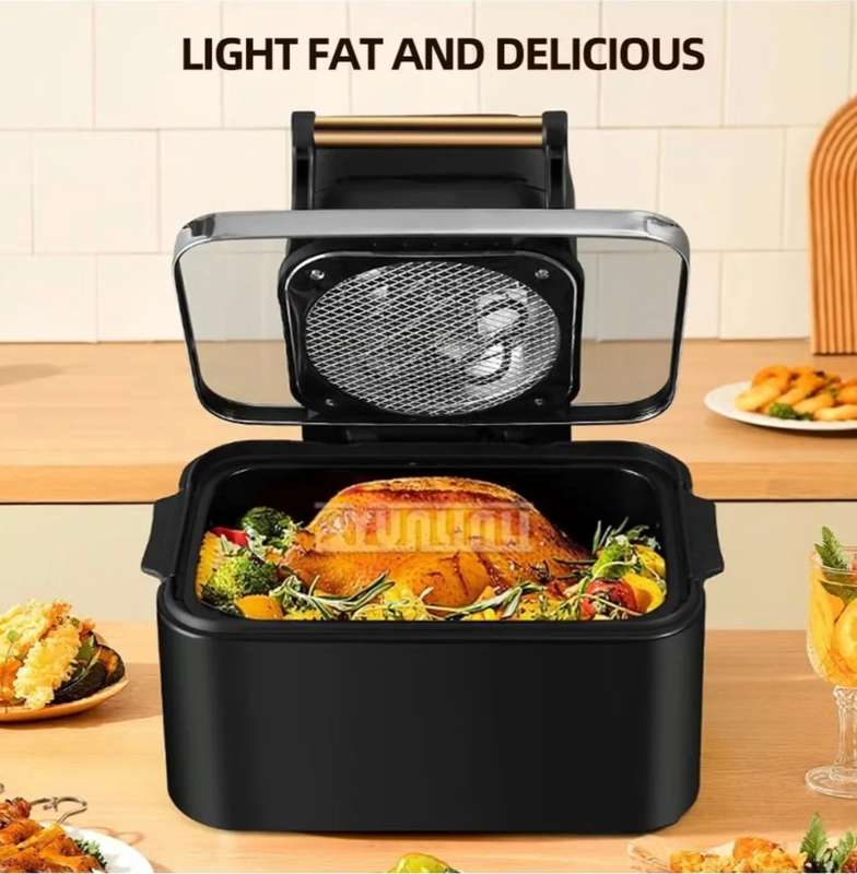 Household Heating Protection Function LED Display 1700W Air Fryers 12L