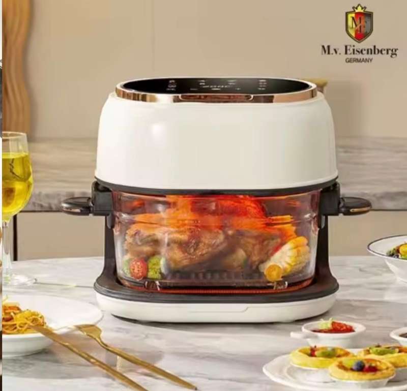 Air Fryer 4 QT Oil-Free  Large Capacity Oven Air Fryer Healthy Cookware with 10 Presets, Visual