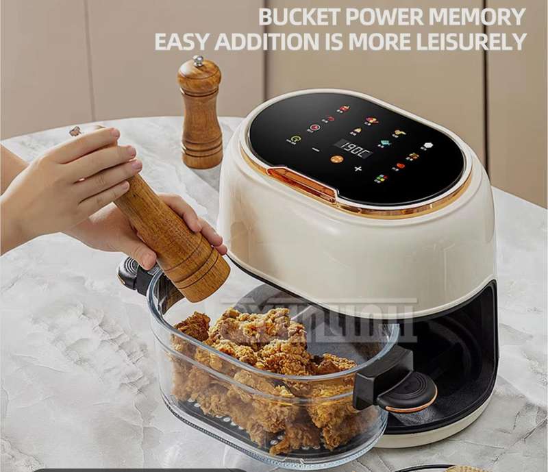 Air Fryer 4 QT Oil-Free  Large Capacity Oven Air Fryer Healthy Cookware with 10 Presets, Visual