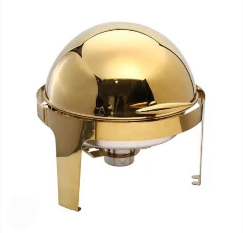 Round Chafing Dish Buffet Set 5 quart Single Pan  (Pack of 1)