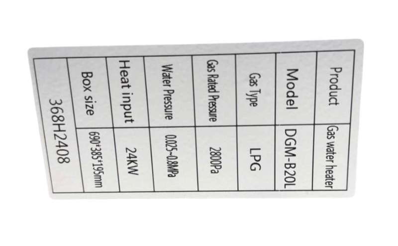 Digimark 20L LPG Gas Water Heater/Gas Geyser