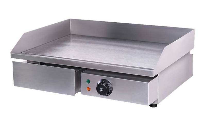 Flat Top Griller 550mm Electric+2 spatula+1 Tray