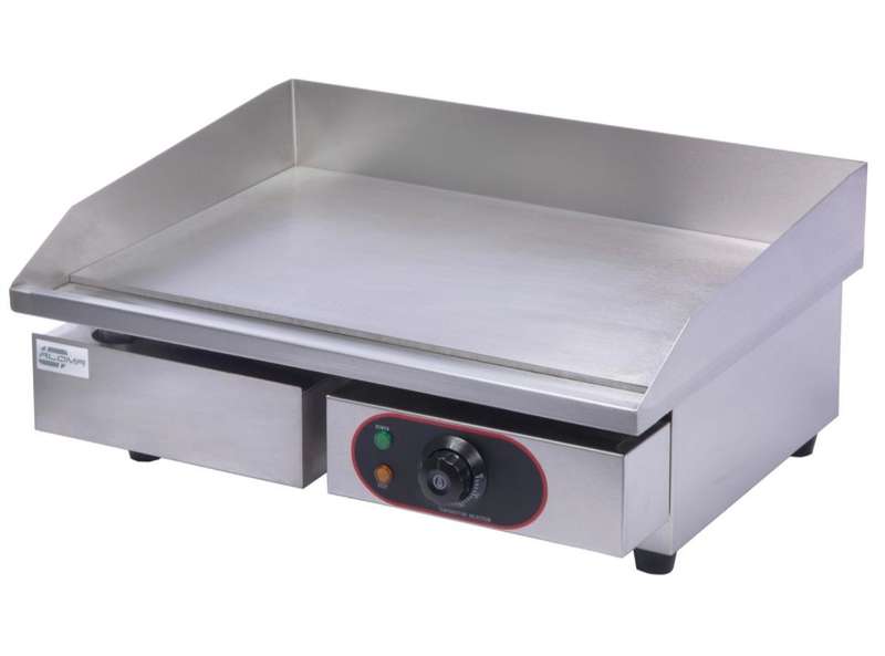Flat Top Griller 550mm Electric+2 spatula+1 Tray