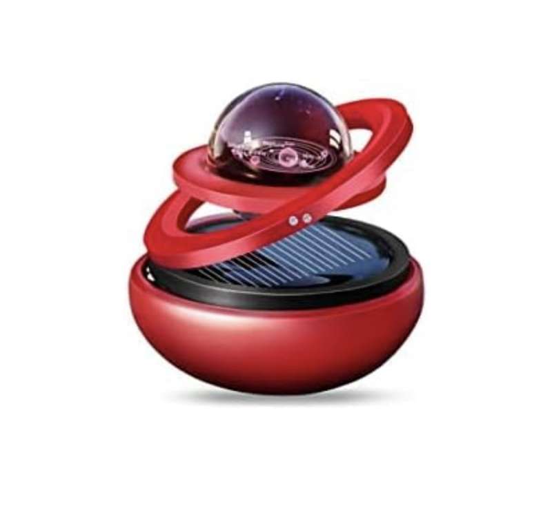Car Perfume Aromatherapy Solar Double-ring Suspension Rotating