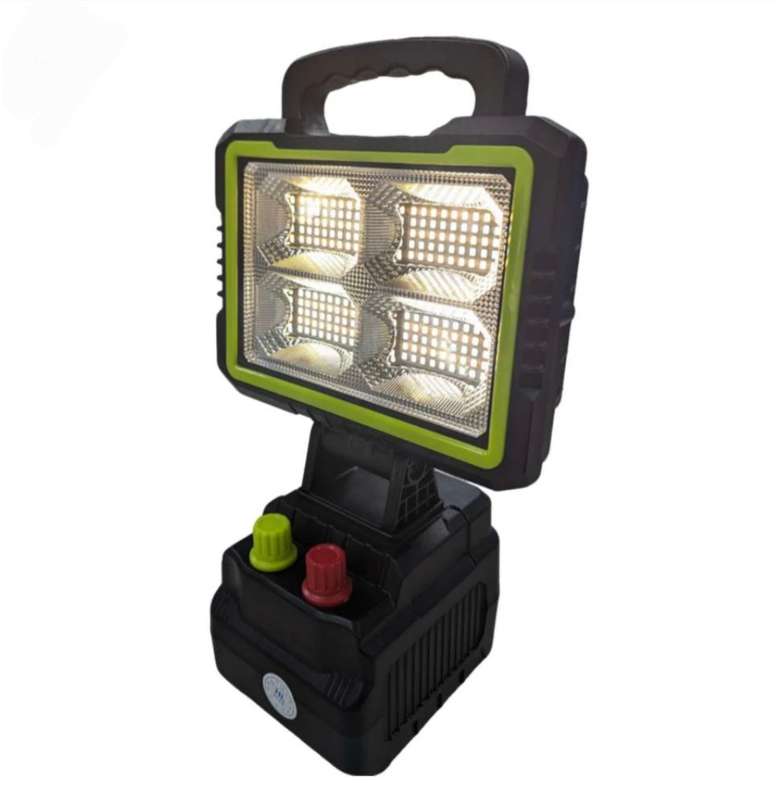 Portable Rechargeable Solar Floodlight with 14000mAh Backup Battery- 200watt