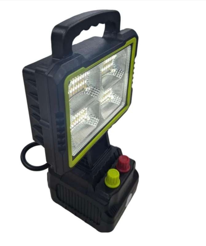 Portable Rechargeable Solar Floodlight with 14000mAh Backup Battery- 200watt