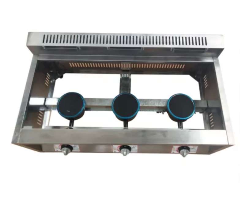 Countertop Gas Fryer for Home and Commercial, Triple Basket 18L