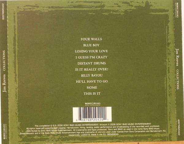 CD - Jim Reeves  Collections (New Sealed)
