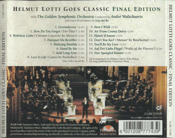 CD - Helmut Lotti - Goes Classic Final Edition