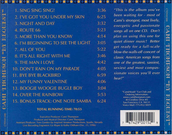 CD - Cami Thompson - By Request