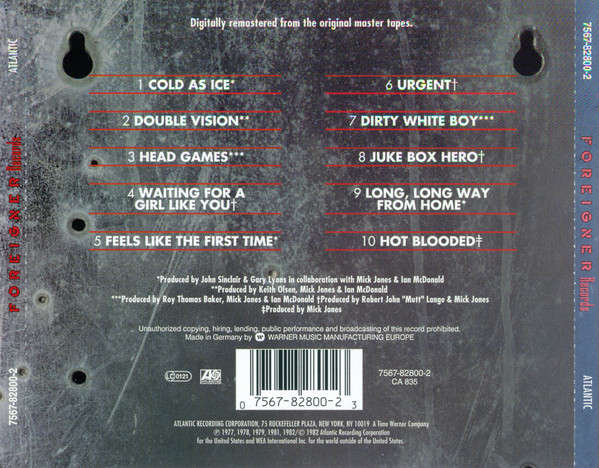 CD - Foreigner - Records
