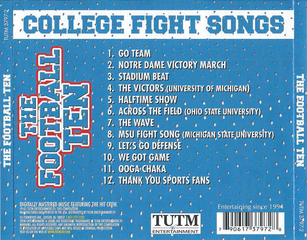 CD - The Football Ten (College Fight Songs)