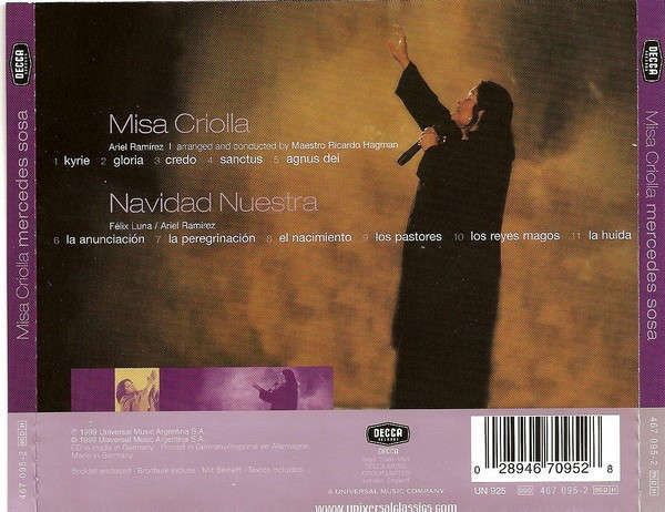 CD - Mercedes Sosa - Misa Criolla