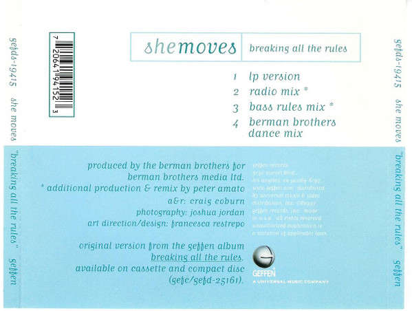 CD - She Moves - Breaking All The Rules