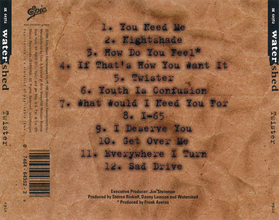 CD - Watershed - Twister
