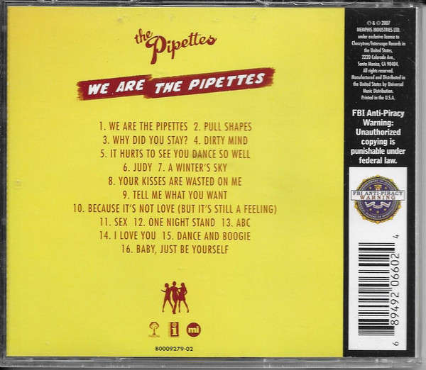 CD - The Pipettes  We Are The Pipettes